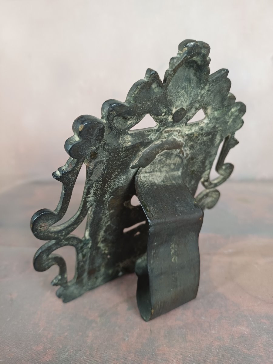 Plaque Depicting The Kiss Of Peace, Christ Subjected To Insults, Bronze, 18th Century-photo-2