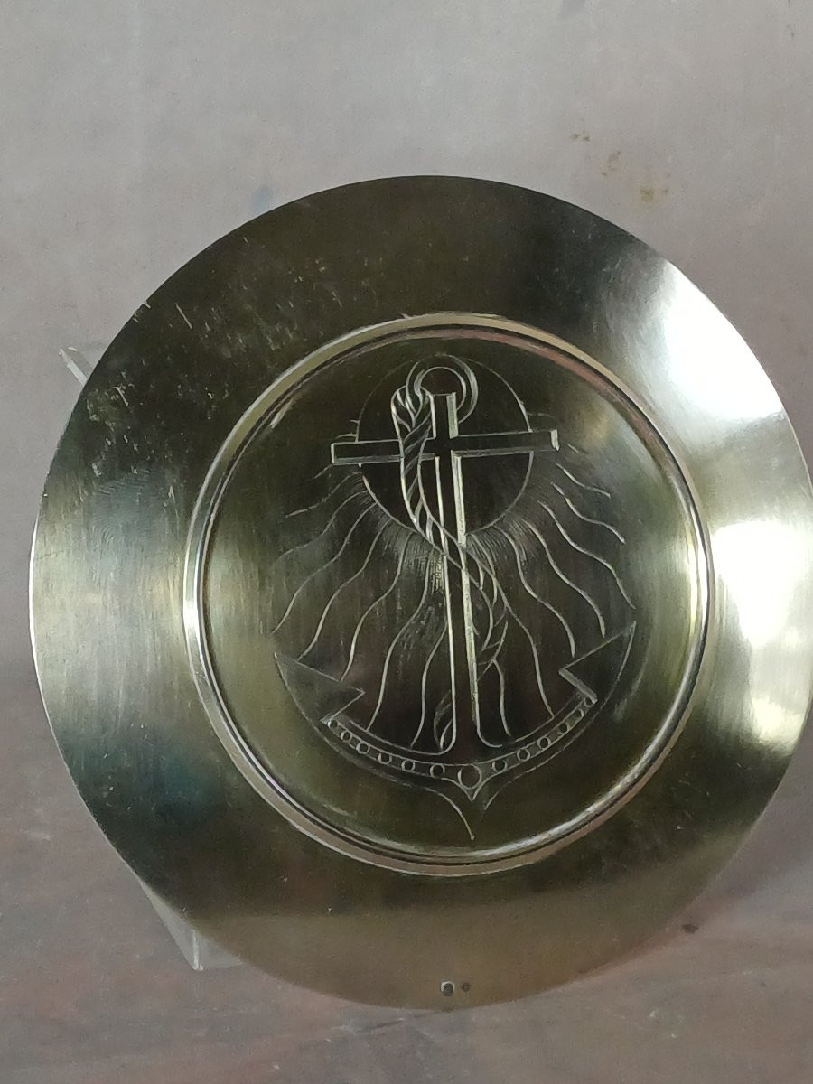 Patène de calice argent massif l'Espérance-photo-4
