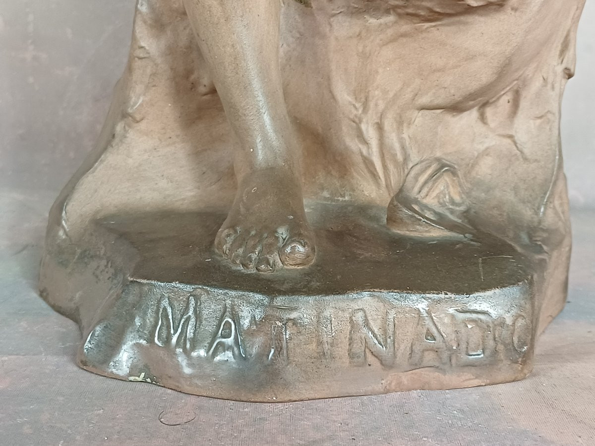 Matinado sculpture en terre cuite de Charpentier Félix -photo-2