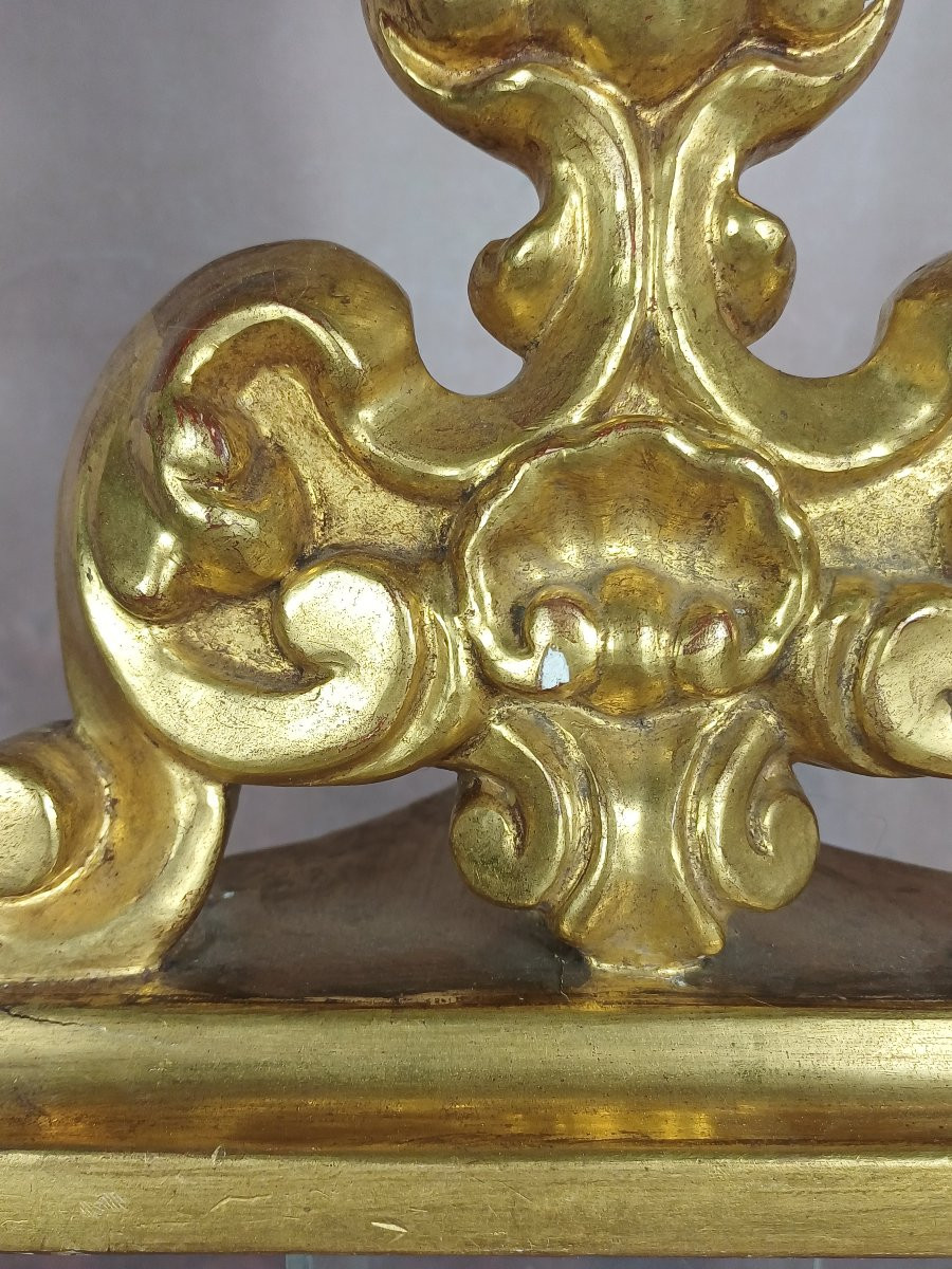 Reliquaire bois doré St Augustin docteur de l'Eglise-photo-3