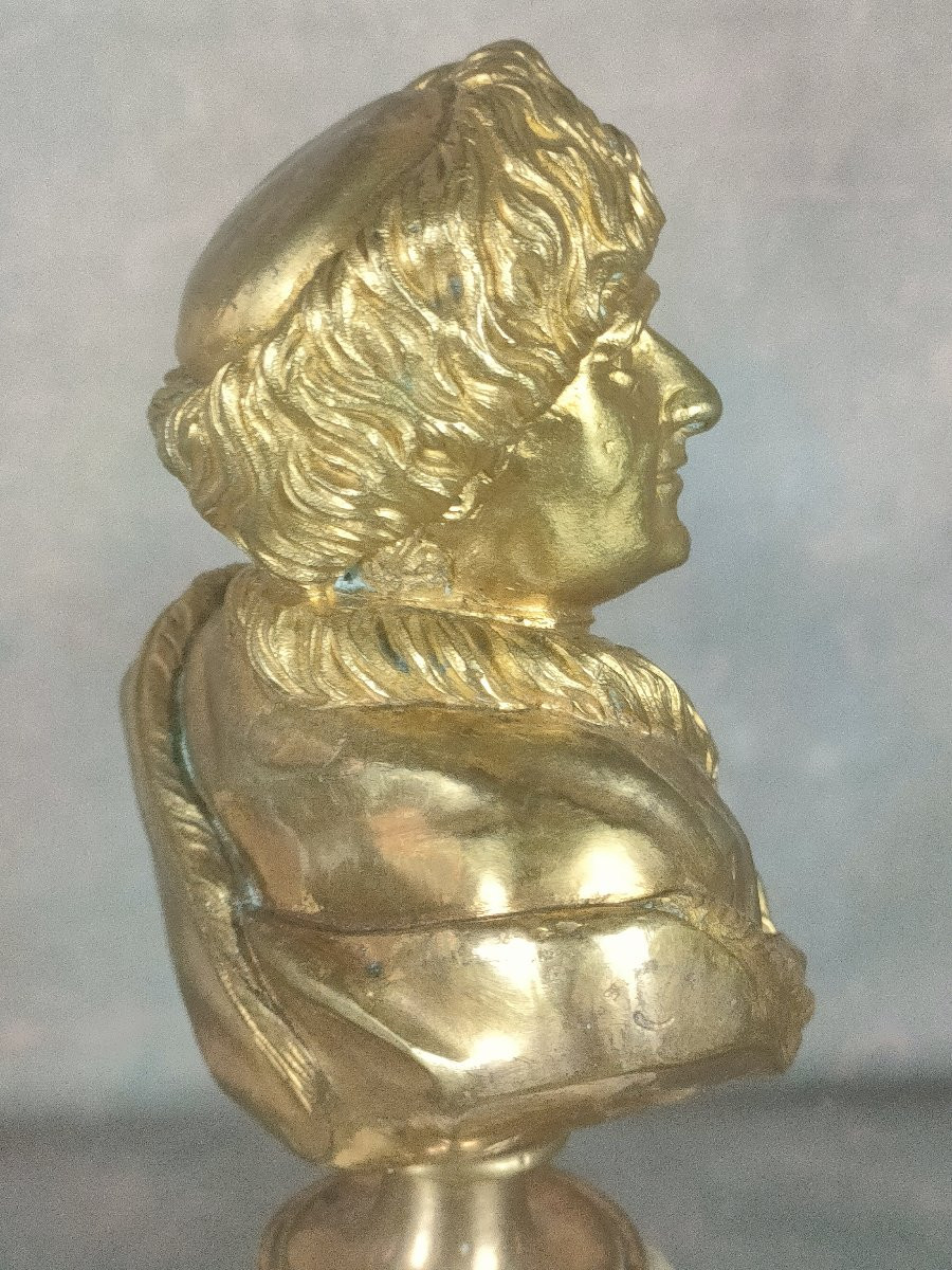 Rousseau bronze doré  -photo-2