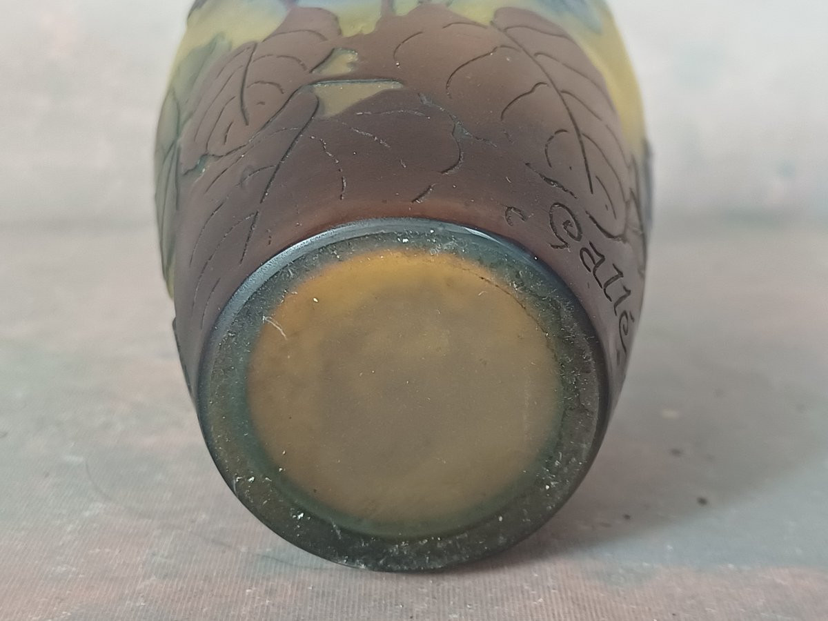 Gallé Vase Decorated With Violets-photo-2