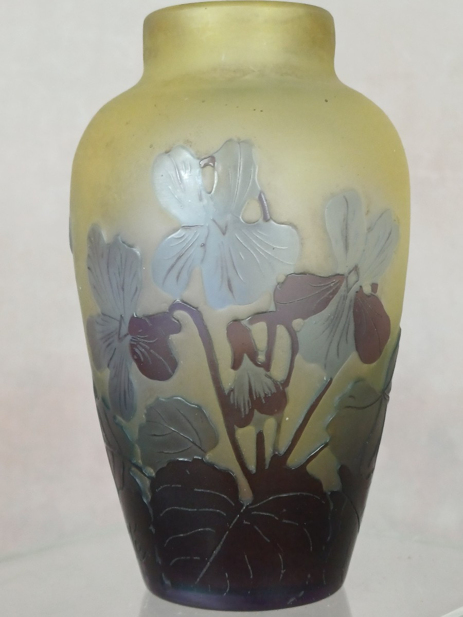 Gallé Vase Decorated With Violets