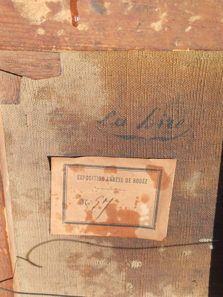 Hst Fantaisie de putti autour de la Ste Famille fin 18ème XVIIIème-photo-2