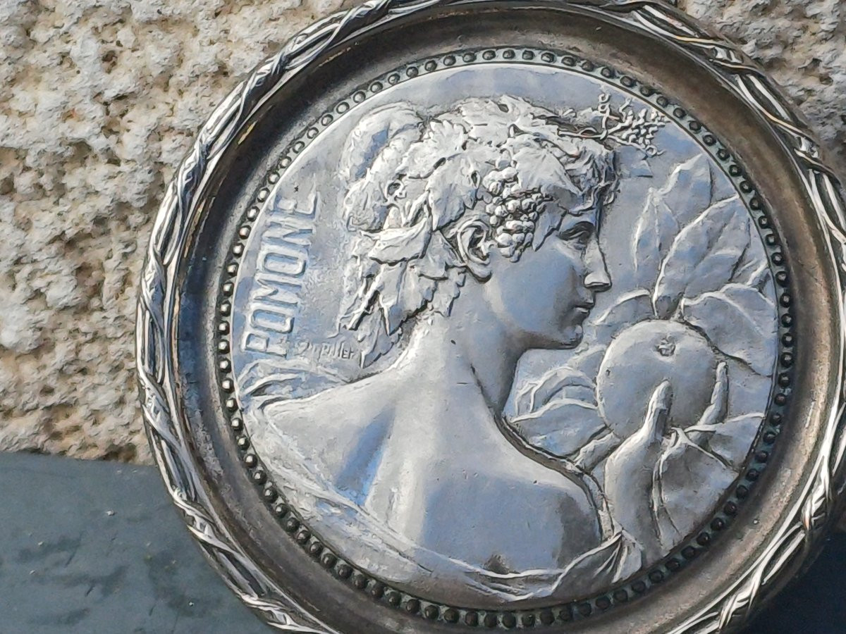 Boite art nouveau Flore et Pomone signé Charles Pillet-photo-2