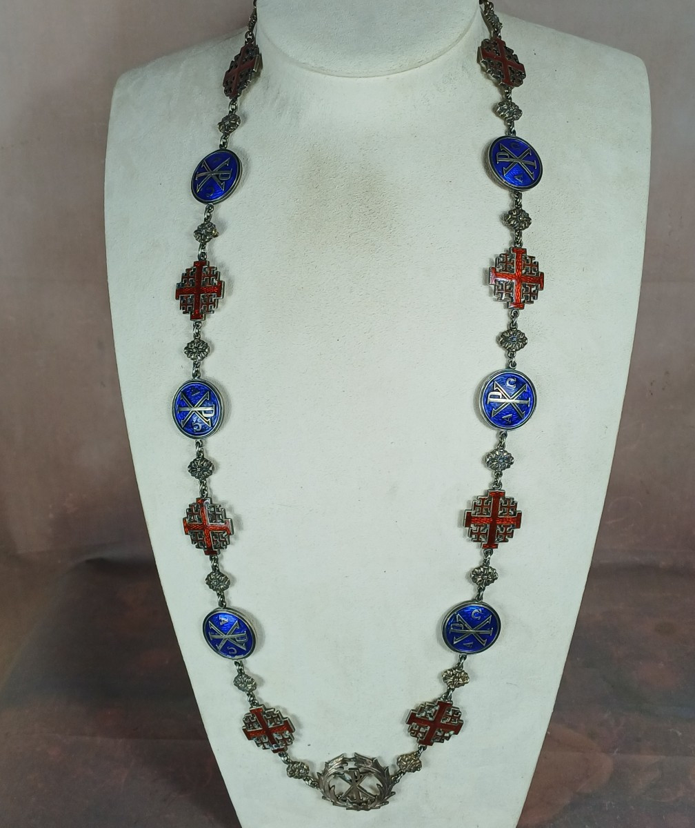 Canon's Cross Necklace, Marseille Cathedral Decoration Medal