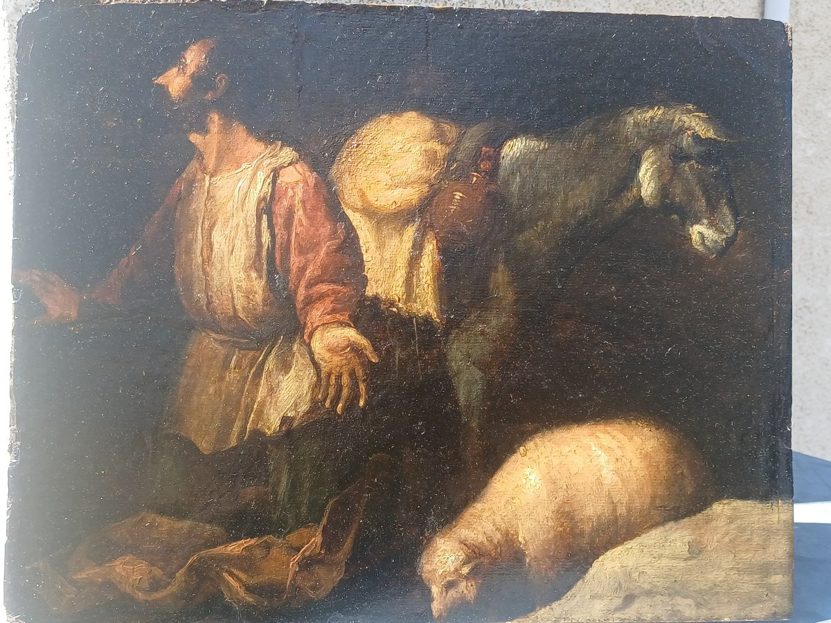 Hst Instant Of Conversion Spanish School 18th Century-photo-3