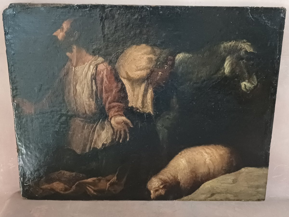 Hst Instant Of Conversion Spanish School 18th Century-photo-4