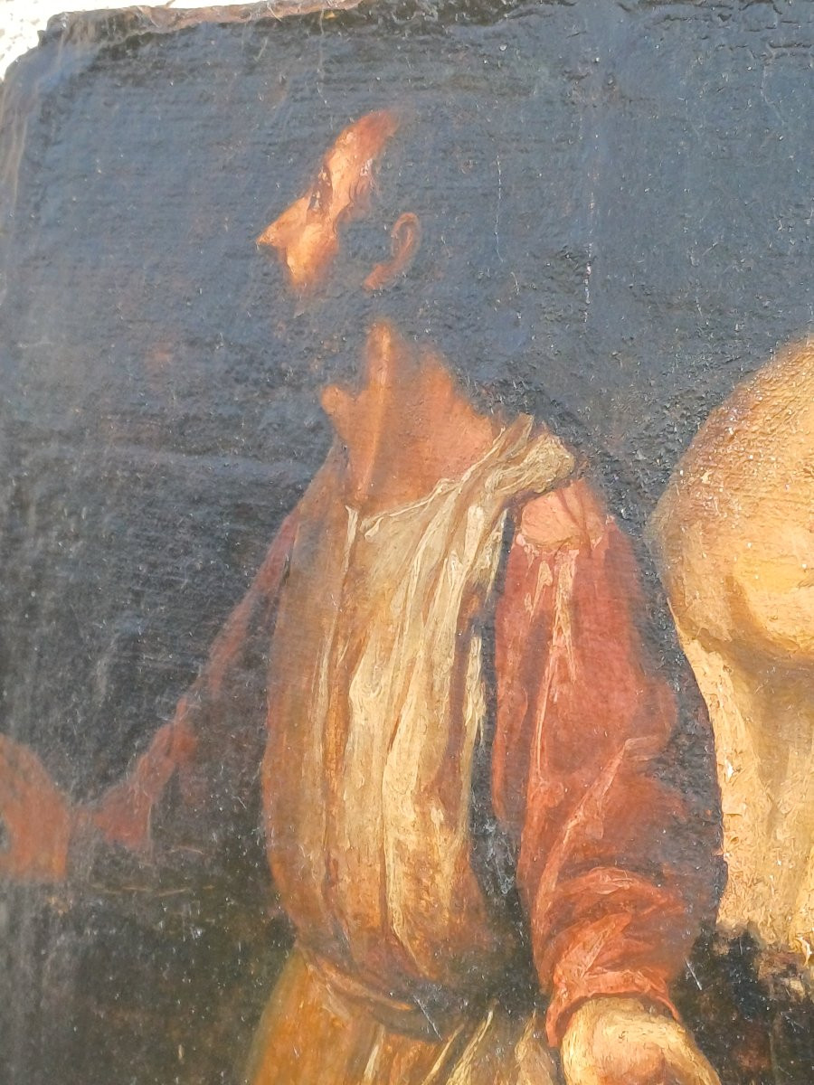 Hst Instant Of Conversion Spanish School 18th Century-photo-4