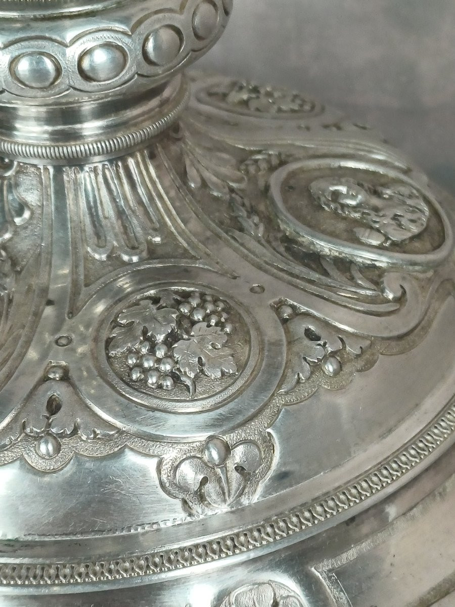 Baroque Silver Chalice By Jean Charles Cahier-photo-4