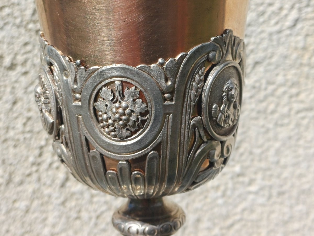 Baroque Silver Chalice By Jean Charles Cahier-photo-1