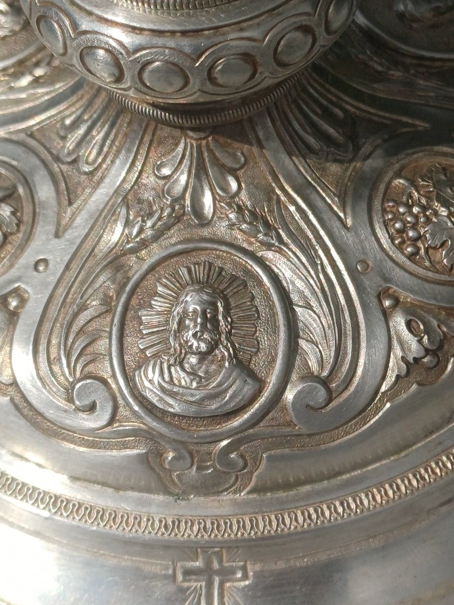 Baroque Silver Chalice By Jean Charles Cahier-photo-8