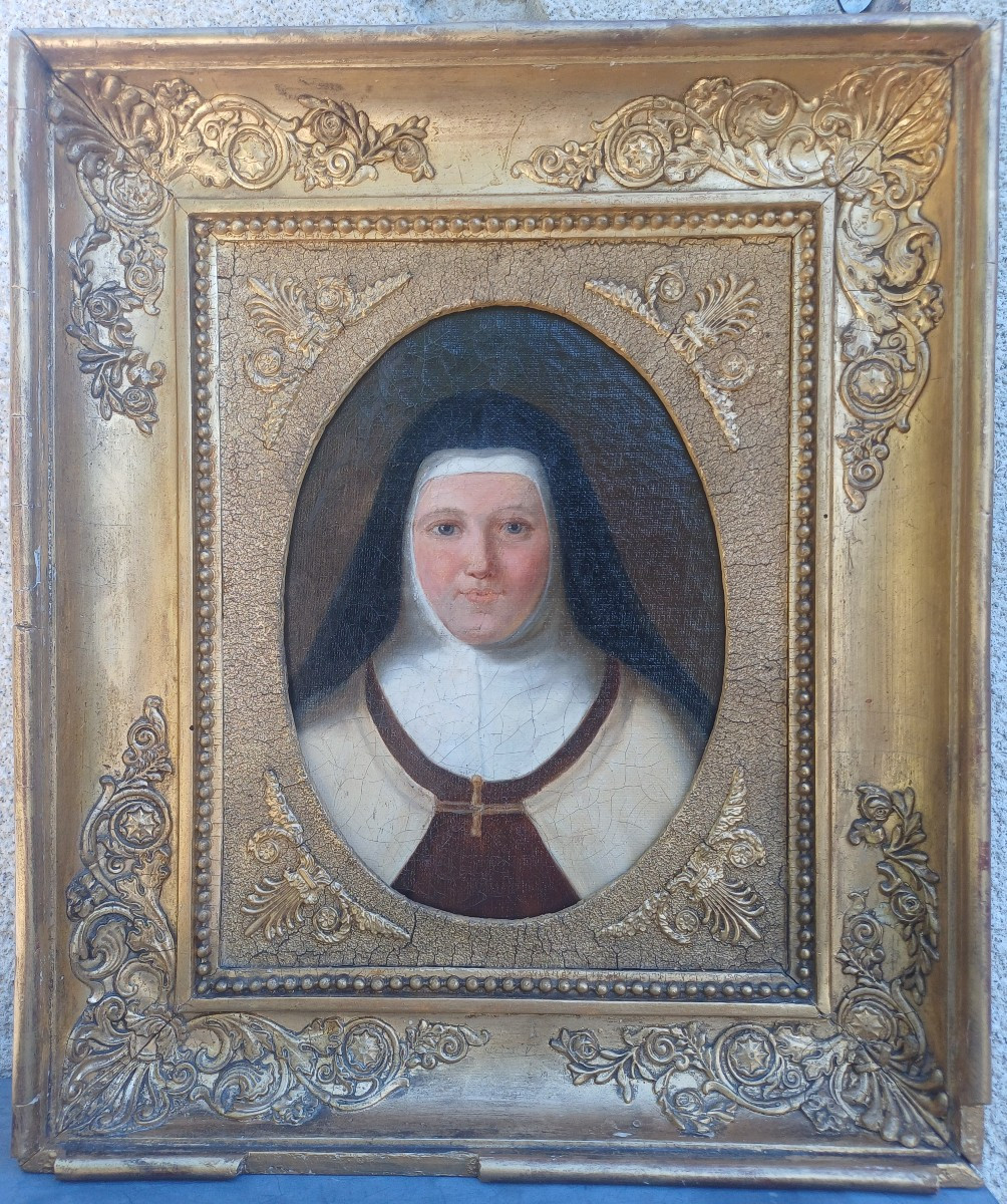 Portrait d'une religieuse  du Carmel hst 