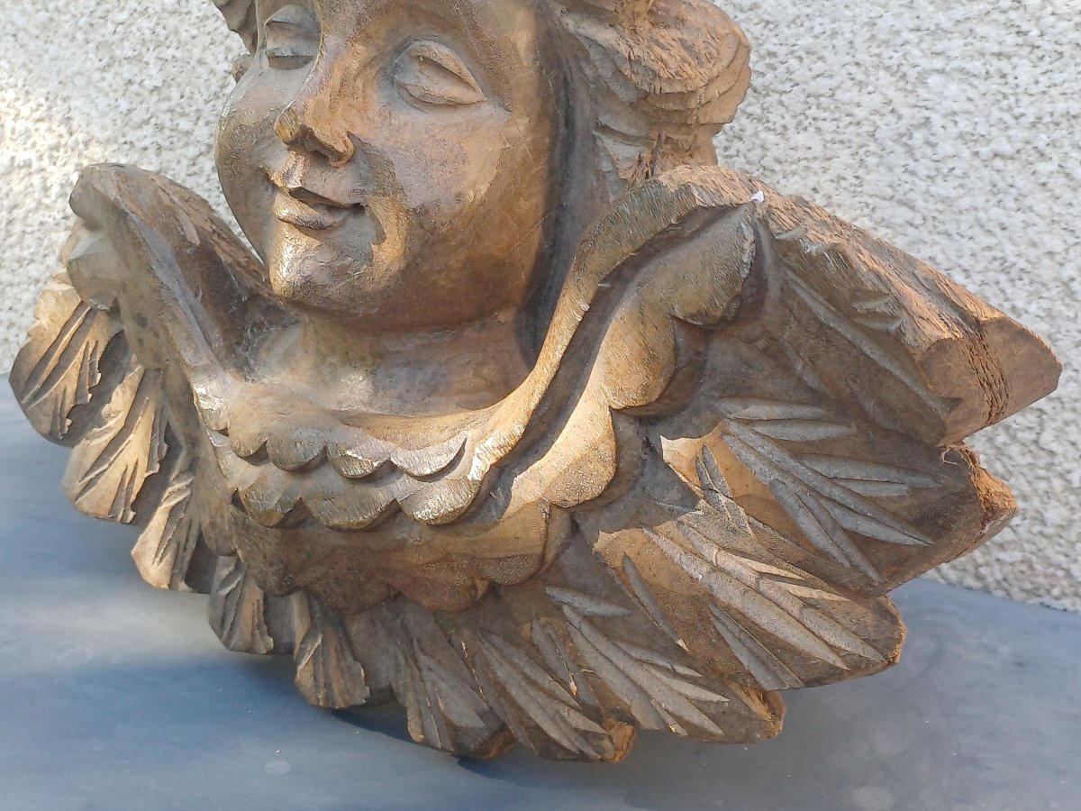 Tête d'angelot putti chérubins -photo-3