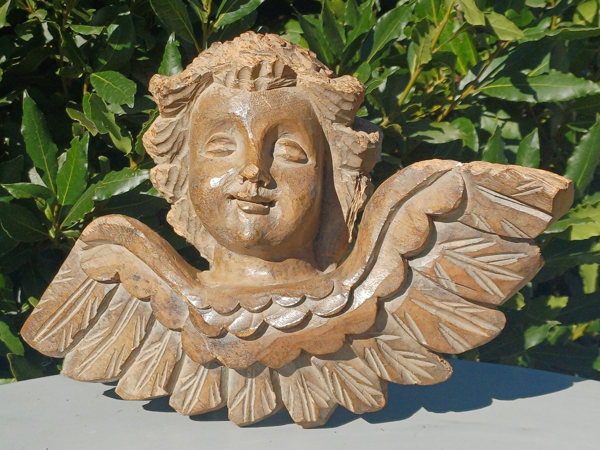 Tête d'angelot putti chérubins -photo-2