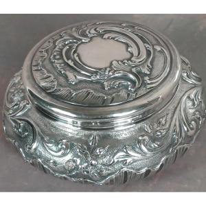 grande boite argent massif décor Louis XV baroque