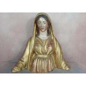 Golden Bust Of The Virgin Mary