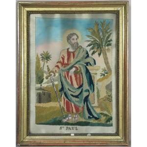 St Paul broderie soie et or tapisserie 
