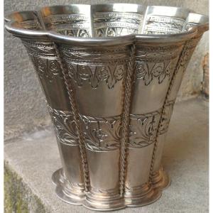 Grande Timbale argent massif orfévre Heimburger Danemark