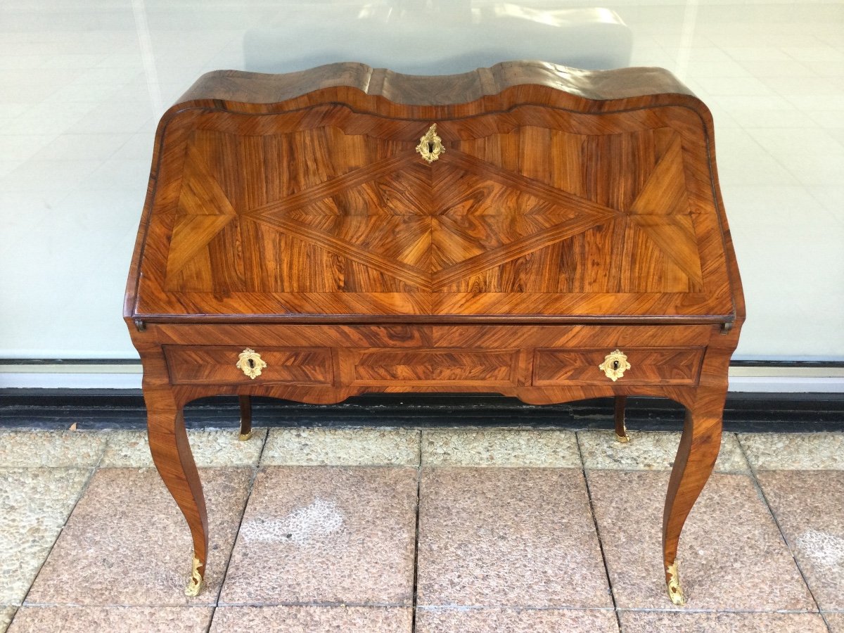 Louis XV Slope Desk In Violet Wood-photo-3