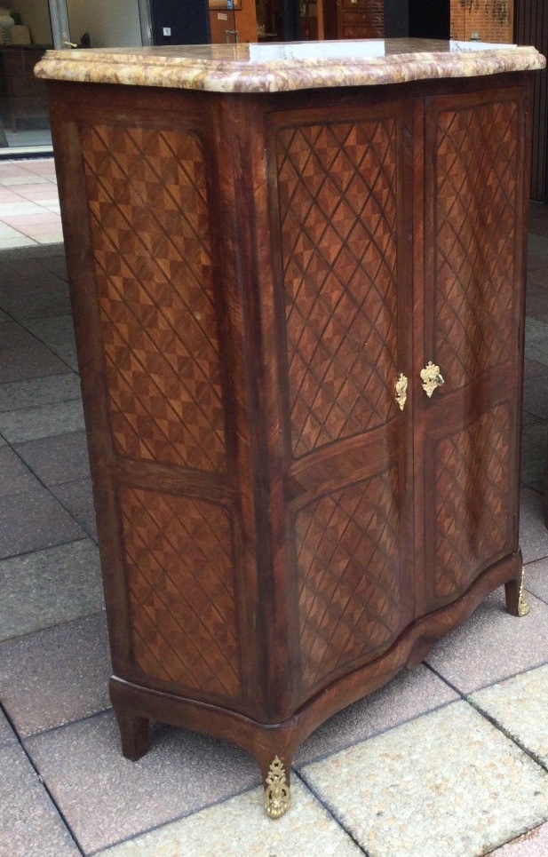 Buffet à hauteur d'appui en Marqueterie.-photo-2