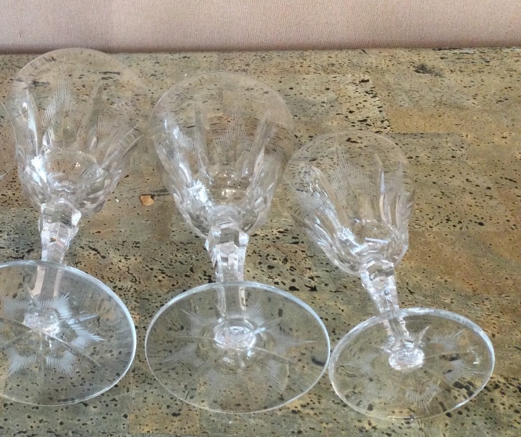 A Set Of Cut Crystal Glasses-photo-3