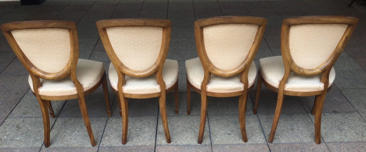 Four Very Elegant Directoire Style Chairs-photo-4
