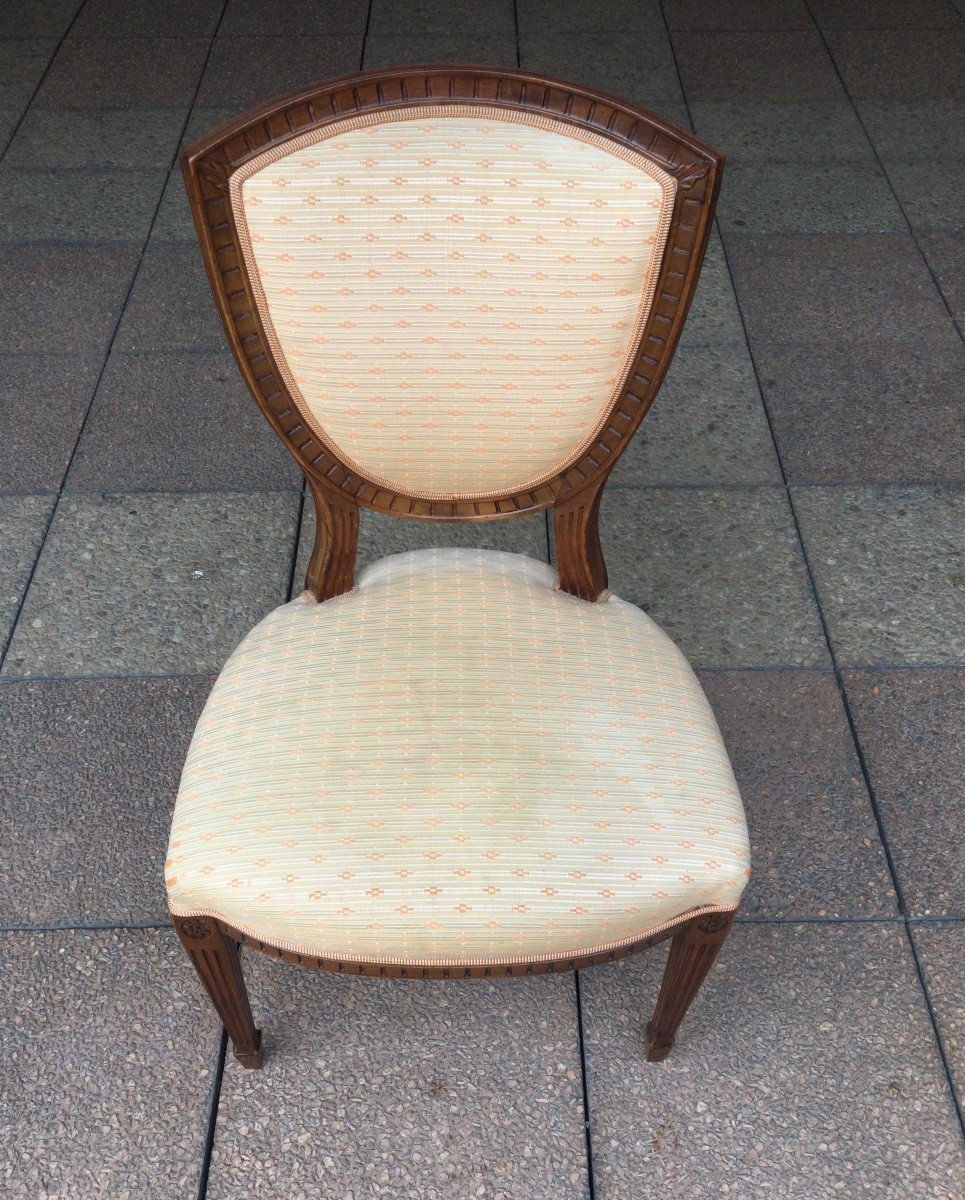 Four Very Elegant Directoire Style Chairs-photo-2