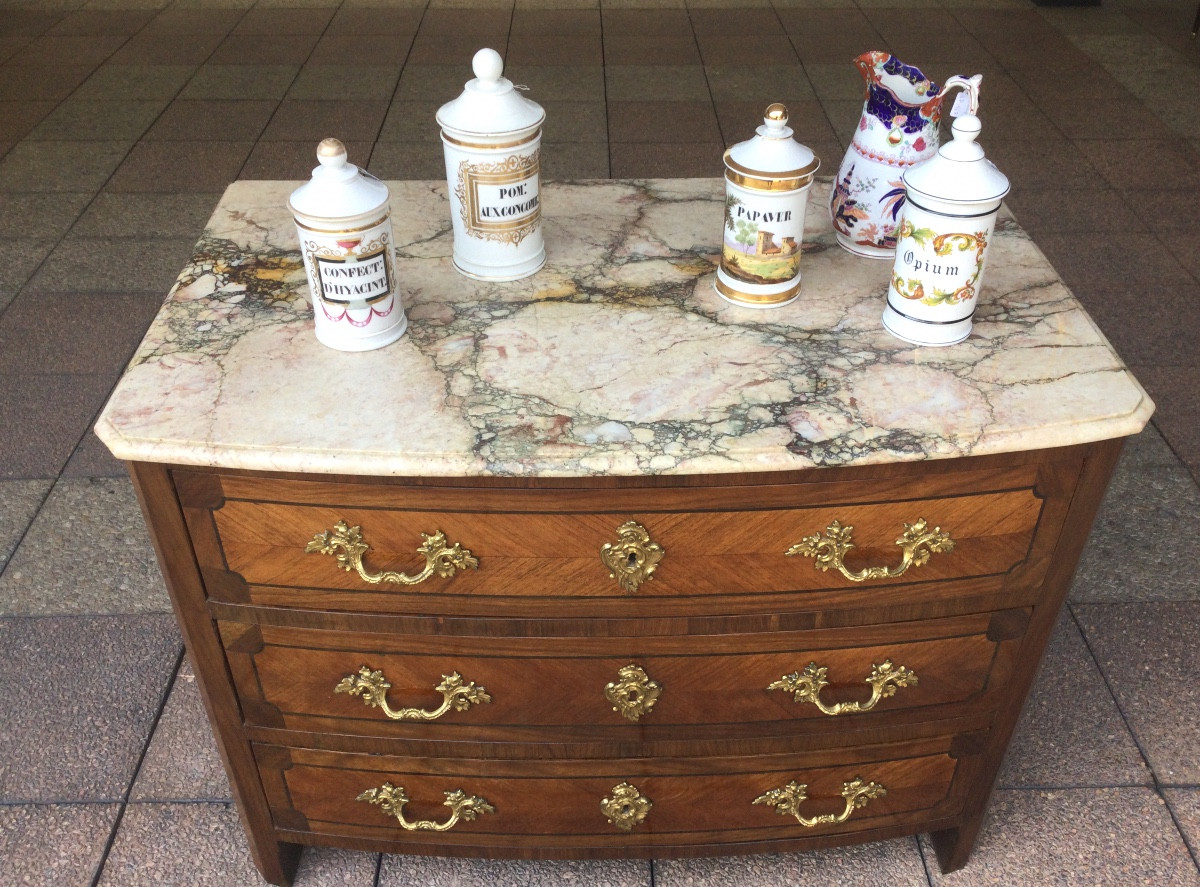 Une commode Louis XIV- Régence en marqueterie