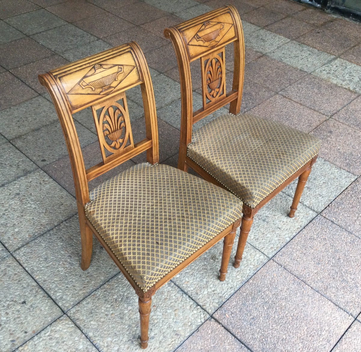 A Pair Of Directoire Style Chairs-photo-4