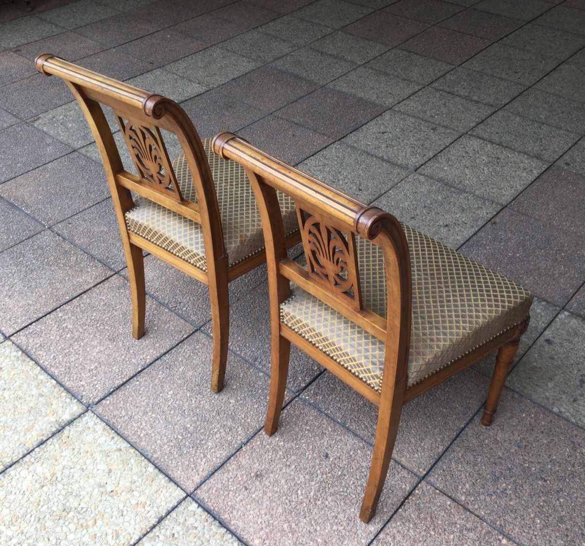 A Pair Of Directoire Style Chairs-photo-2