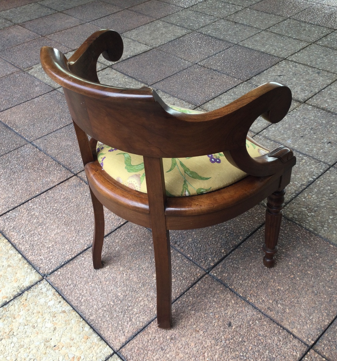 A Walnut Office Chair.-photo-1