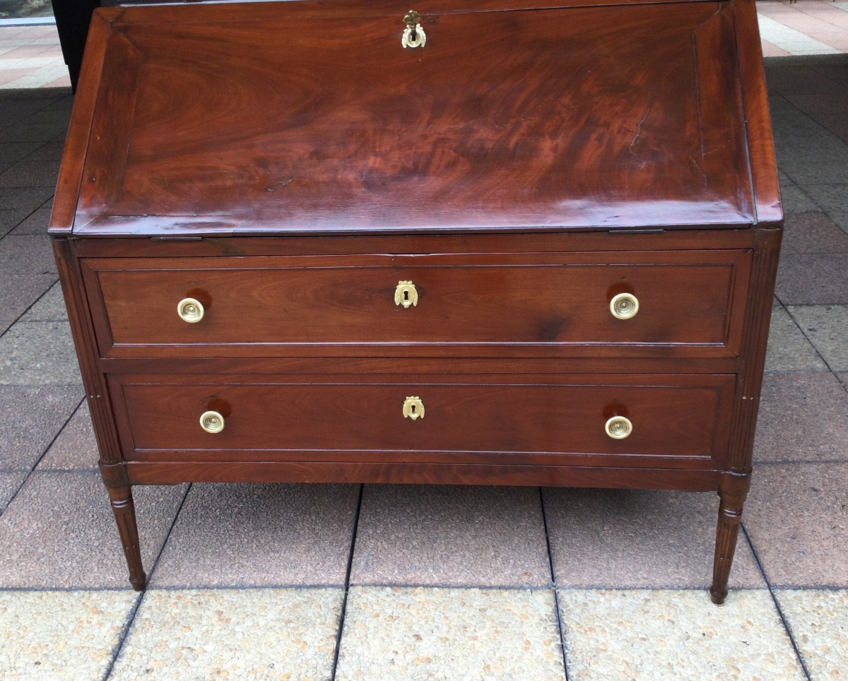 A Louis XVI Mahogany Sloping Desk. 