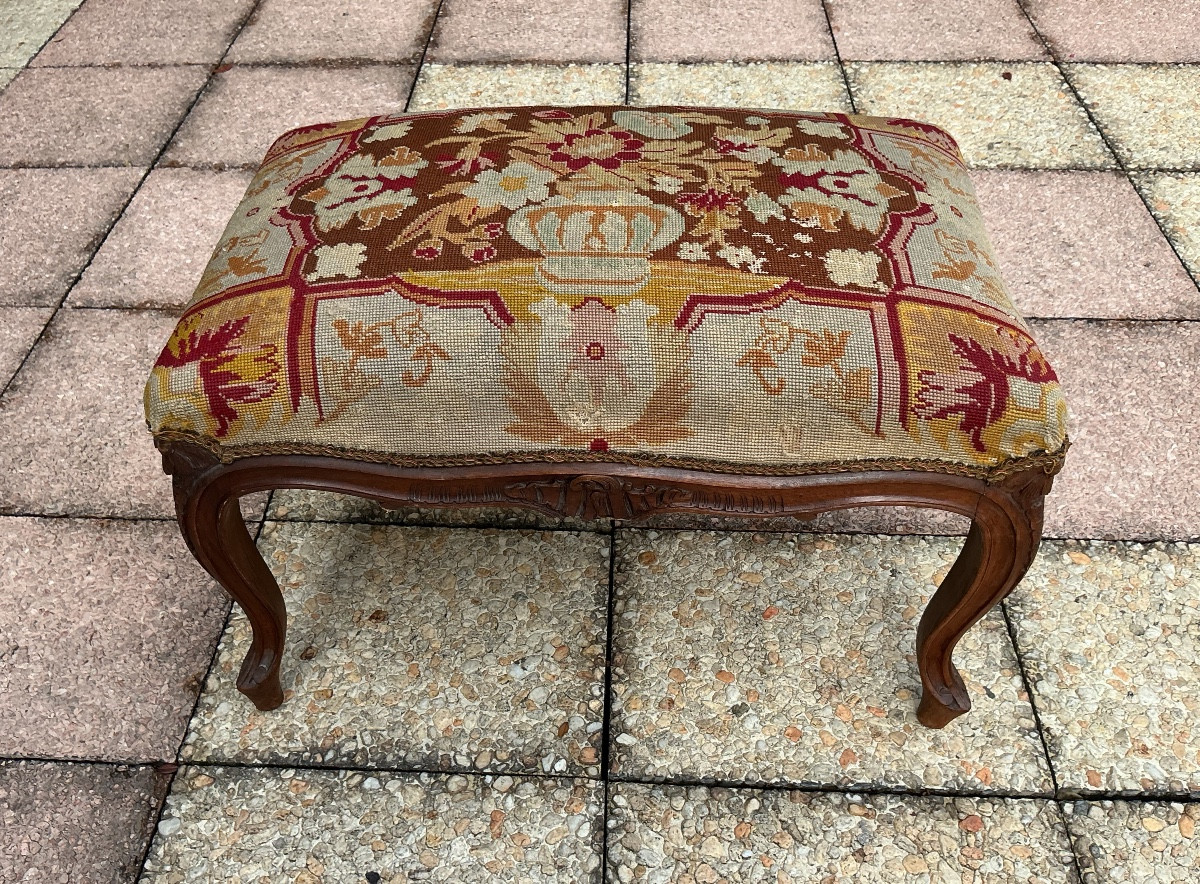 A Large Louis XV Style Stool-photo-4
