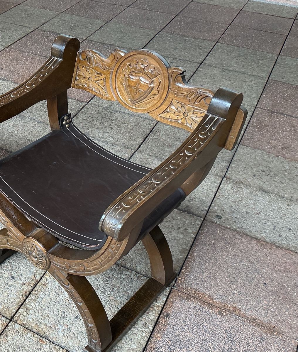 Un fauteuil curule , dit ''Dagobert''-photo-2