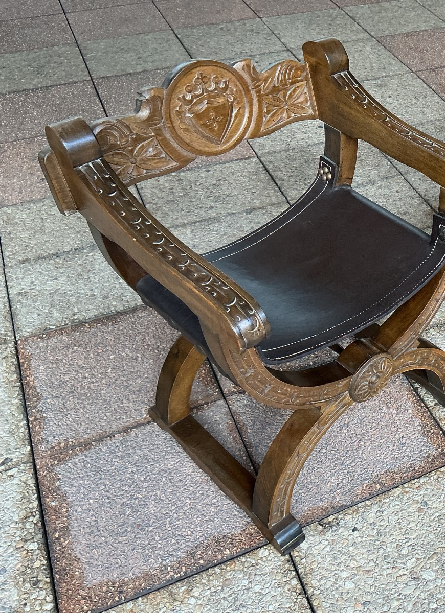 Un fauteuil curule , dit ''Dagobert''-photo-3