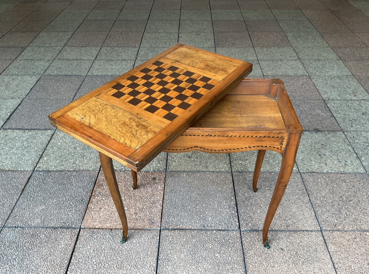 A Louis XV Games Table-photo-2