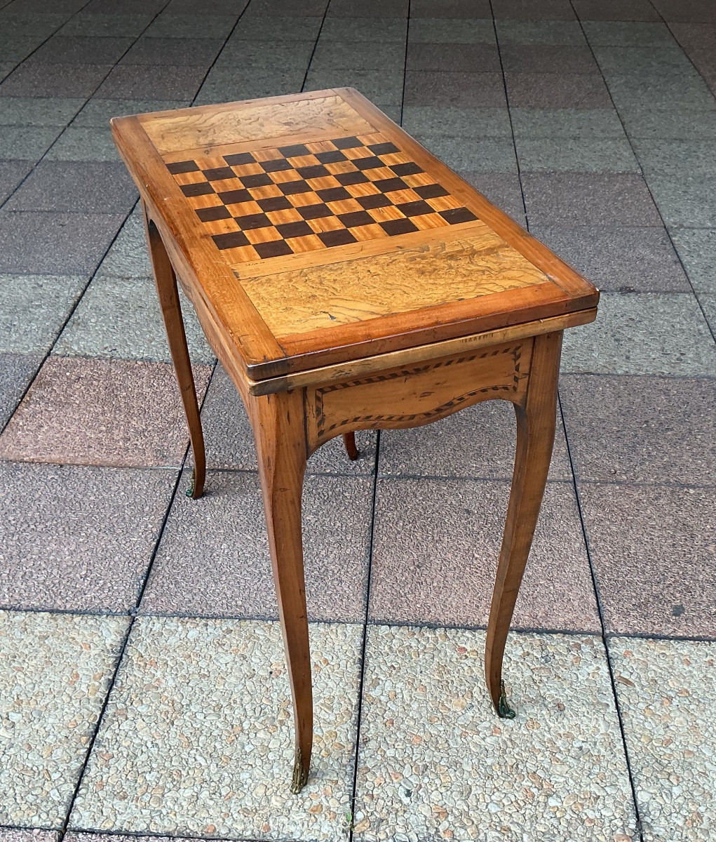 A Louis XV Games Table-photo-2