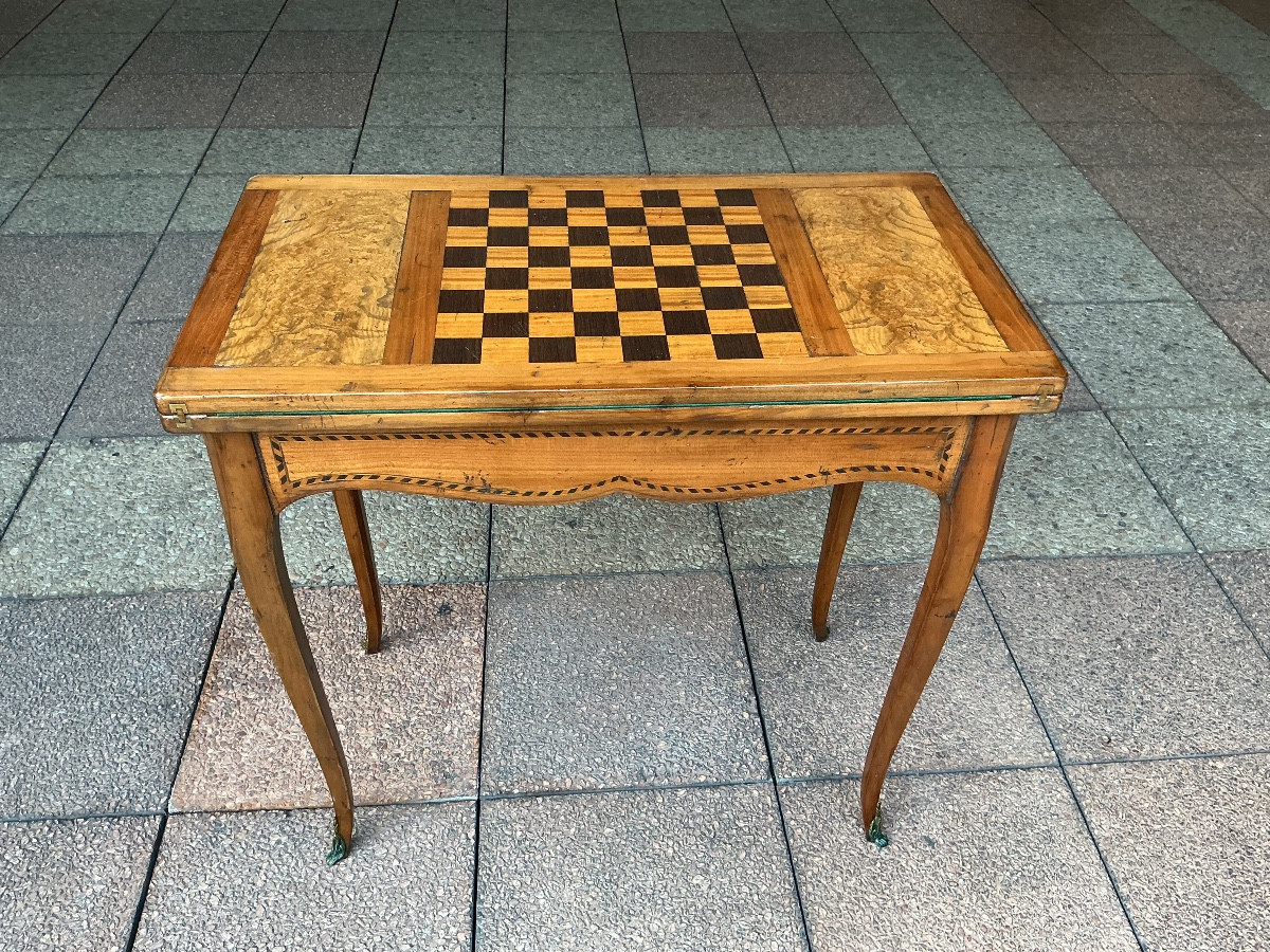 A Louis XV Games Table-photo-3