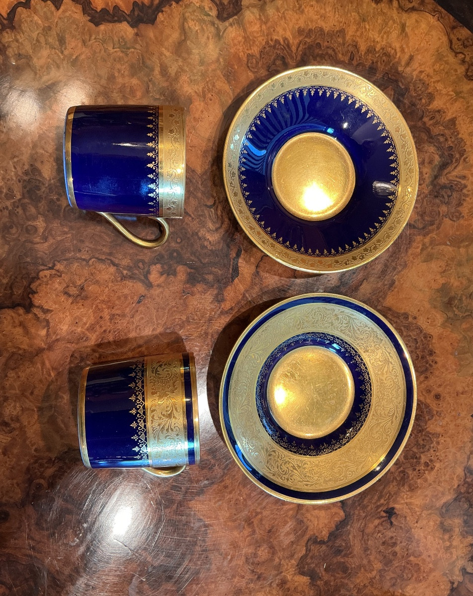 Six Empire Porcelain Cups And Saucers-photo-3