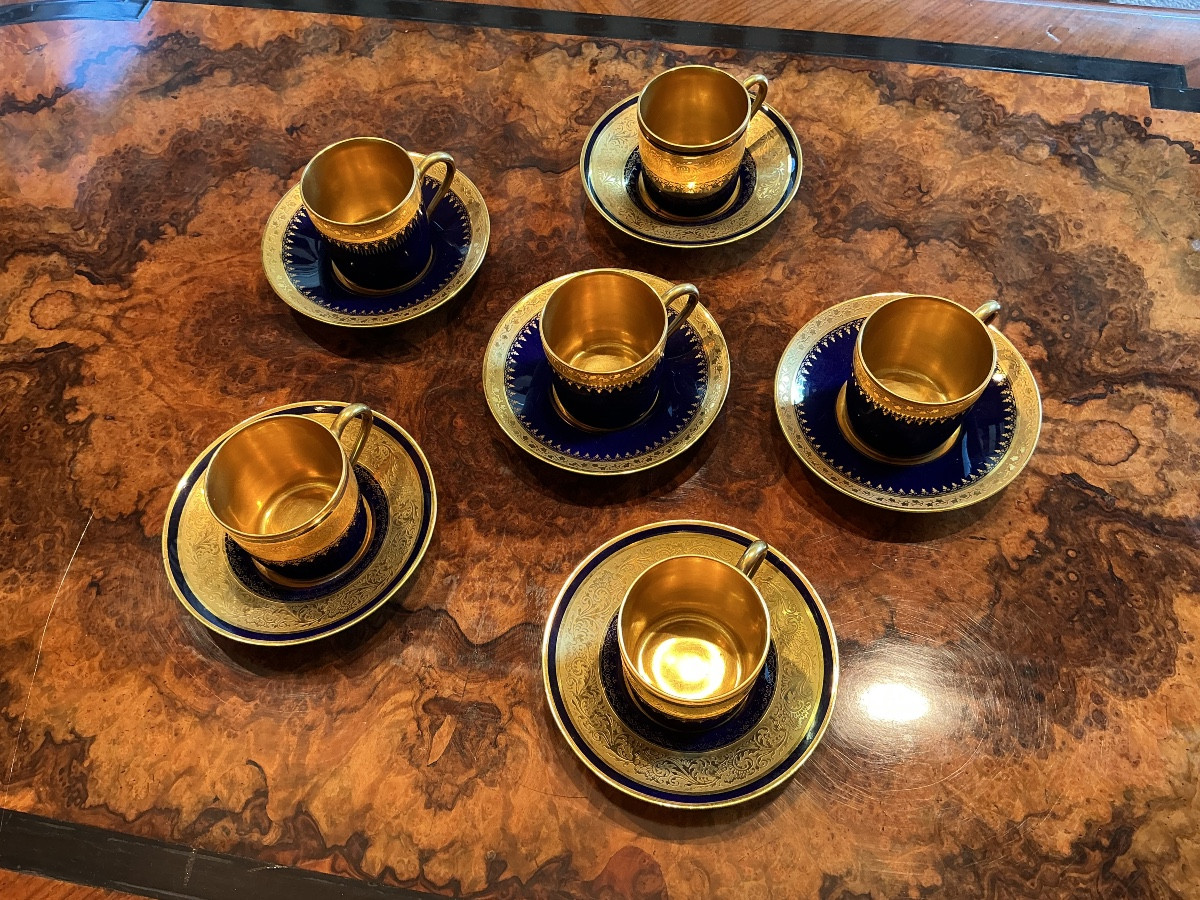 Six Empire Porcelain Cups And Saucers-photo-4