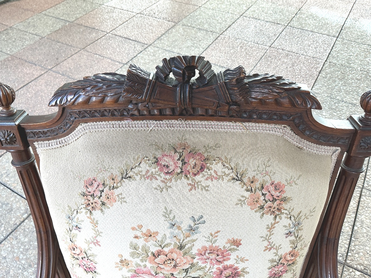 Une paire de fauteuils Louis XVI-photo-4