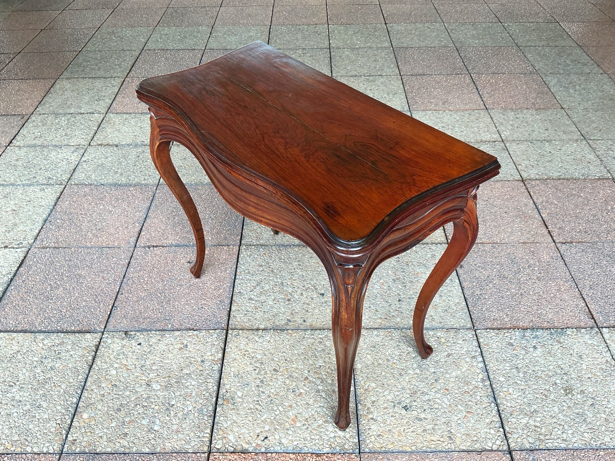 A Louis XV Style Games Table In Rosewood