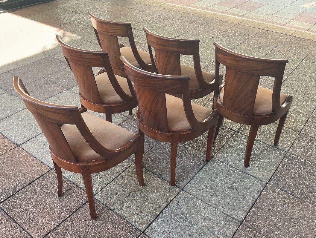 Six Mahogany Chairs. -photo-4