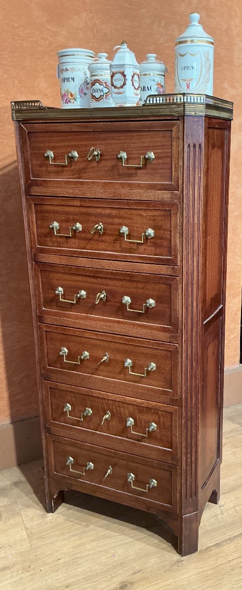 Un petit chiffonnier de style, Louis XVI.-photo-4