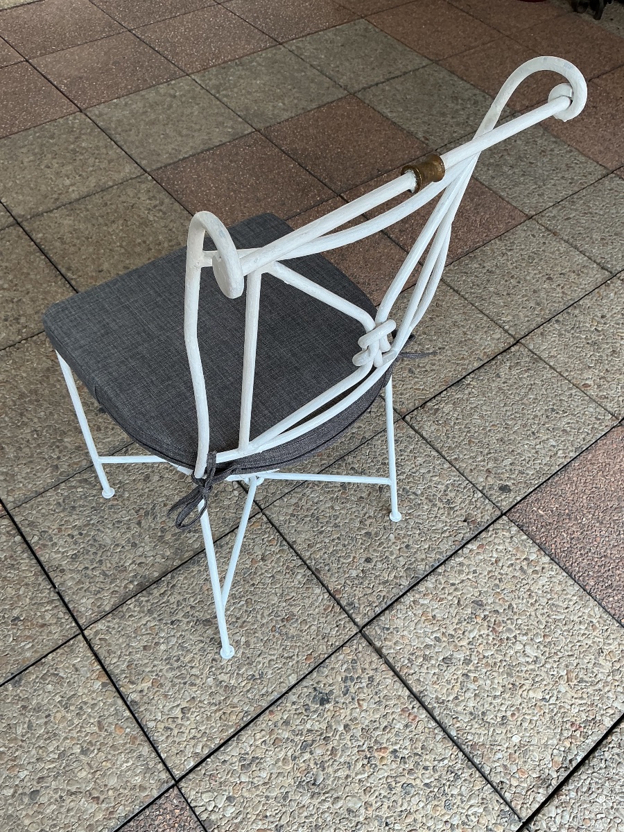 Un petit ensemble de mobilier de jardin ancien.-photo-4