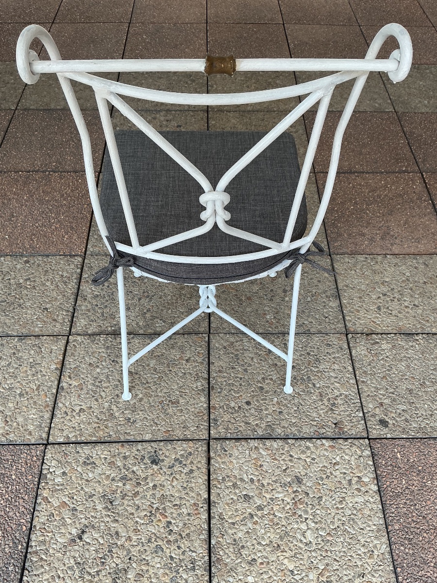 Un petit ensemble de mobilier de jardin ancien.-photo-6