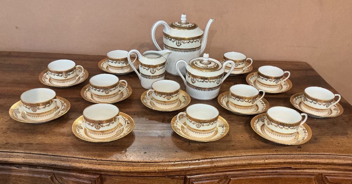 A Limoges Porcelain Tea Set