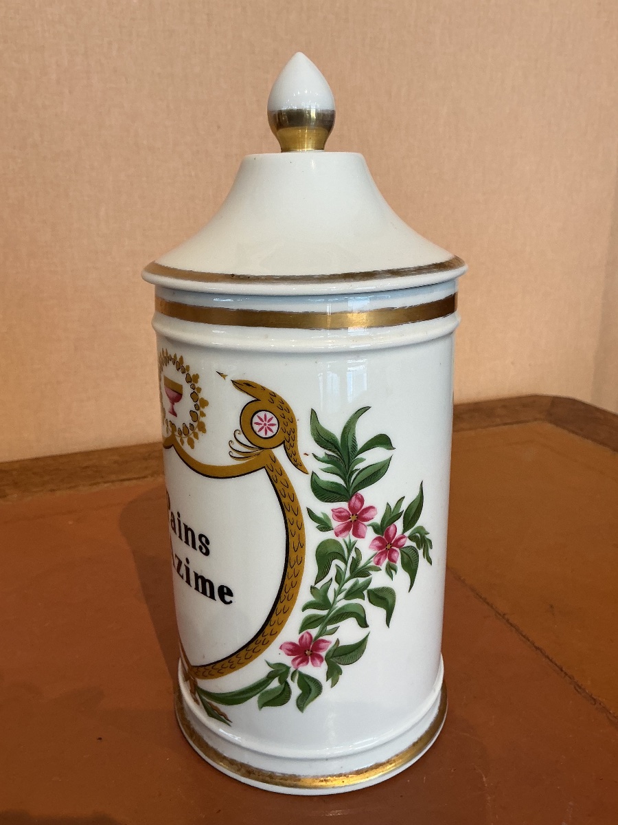 PAINS D'AZIME , pot en porcelaine de Limoges.-photo-2