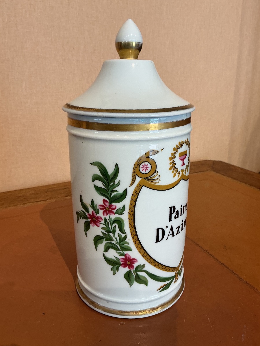 PAINS D'AZIME , pot en porcelaine de Limoges.-photo-3